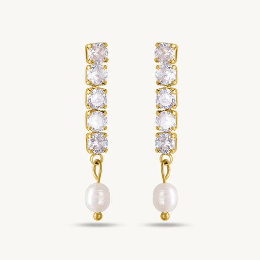 Drop Diamond Earrings